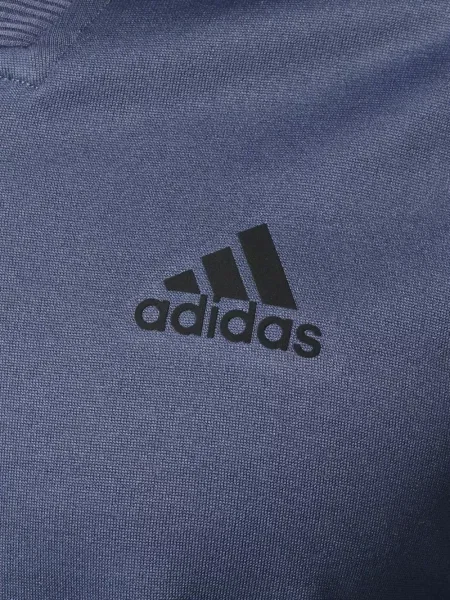 Geacă bomber Adidas tricotate albastru