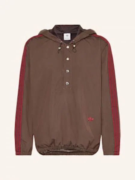 Bluza z kapturem Adidas brązowa