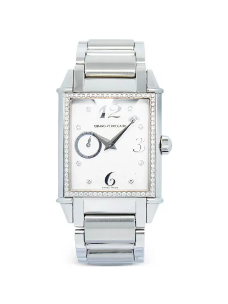 Diamant hodinky Girard-perregaux Pre-owned bílé