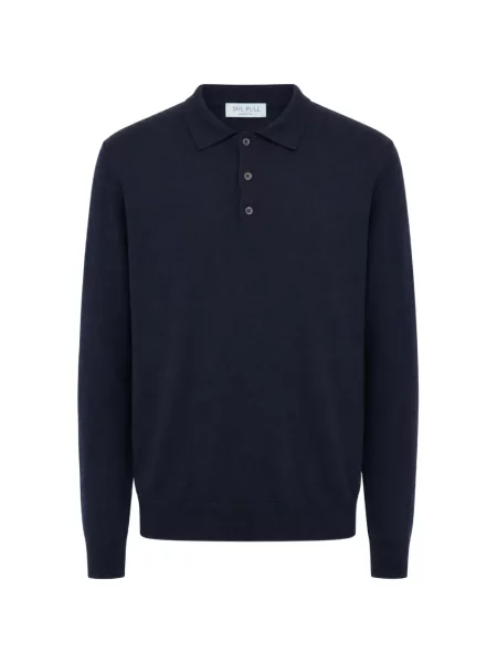Gulerat lung tricou polo The Pull albastru