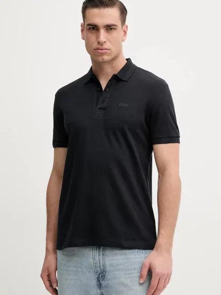 Tricou polo Boss Green verde