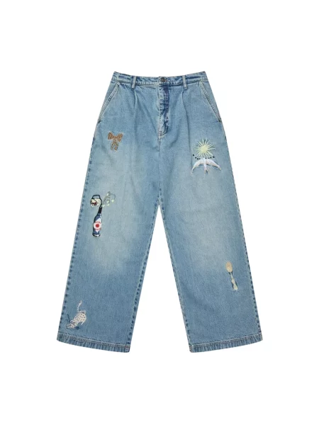 Jeansy Munthe niebieskie