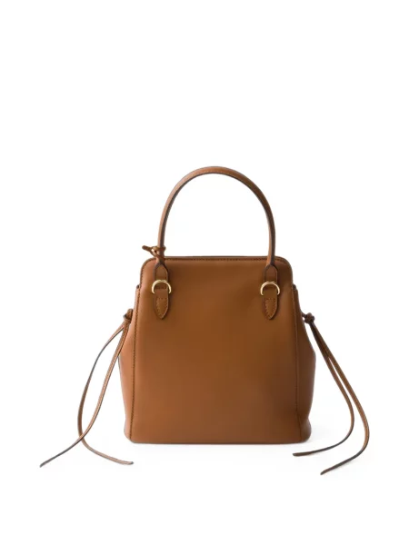 Geantă shopper Prada din piele maro