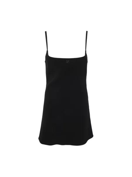 Top Courreges z krepy czarny