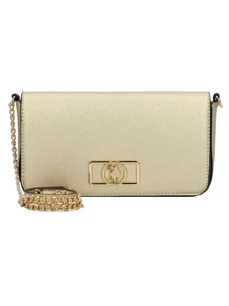 U.S. POLO ASSN. Taška přes rameno zlatá