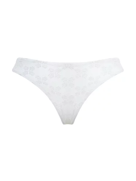 Bikini Vilebrequin żakardowe do kolan białe