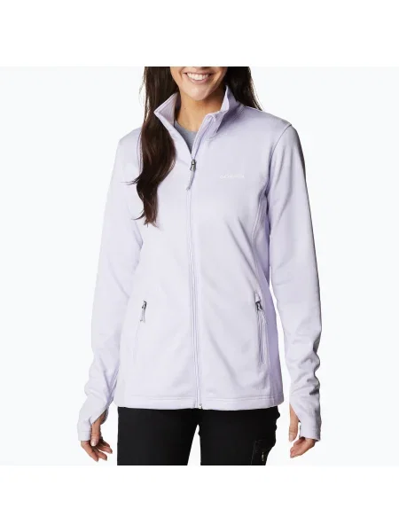 Дамски суитшърт за трекинг Park View Grid Fleece purple виолетово
