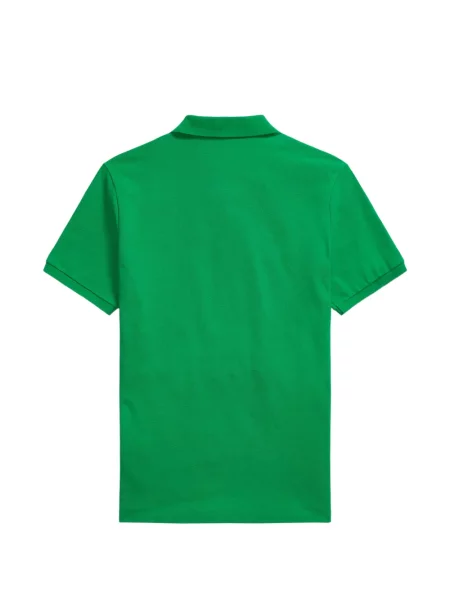 Tricou polo Polo Ralph Lauren cu glugă cu blană cu broderie roșu