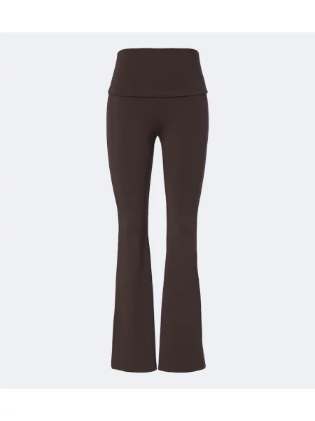 Leggings Norba evazate maro