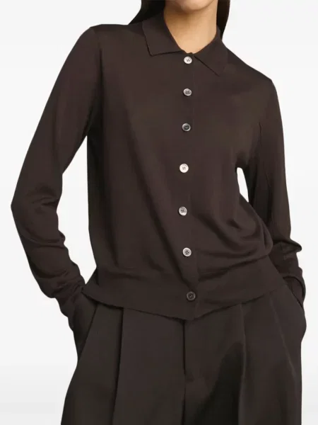 Gulerat tricou polo Soeur maro