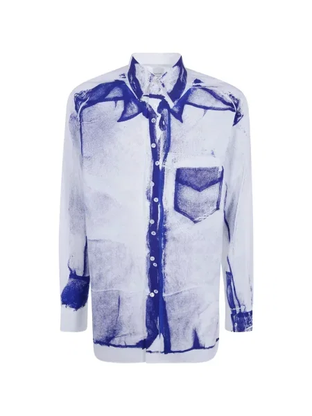 Cămașă Paul Smith cu imagine alb