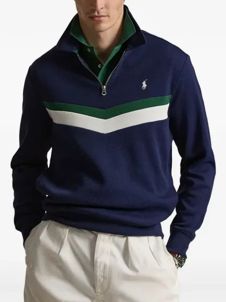 Gulerat tricou polo Polo Ralph Lauren cu decolteu în V fără mâneci maro