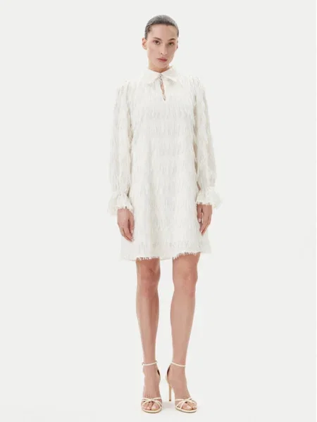 Bruuns Bazaar Koktejlové šaty Armade biela