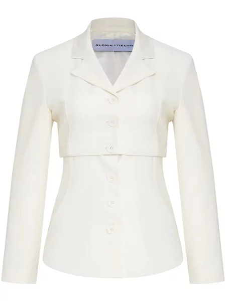 Kurtka Gloria Coelho ze stretchu biała