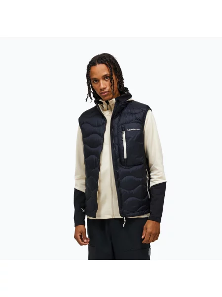 Vestă pentru bărbați Peak Performance Helium Utility Down black/black negru