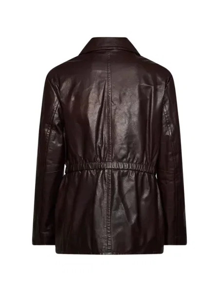 Geanta de piele Weekend Max Mara maro