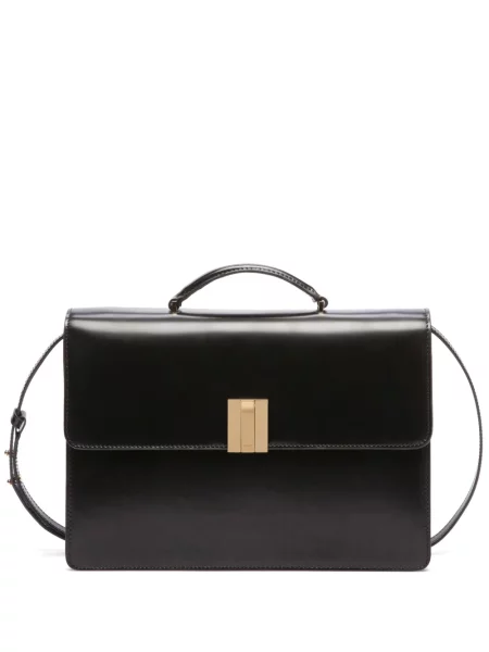 Geanta de piele Bally din piele negru