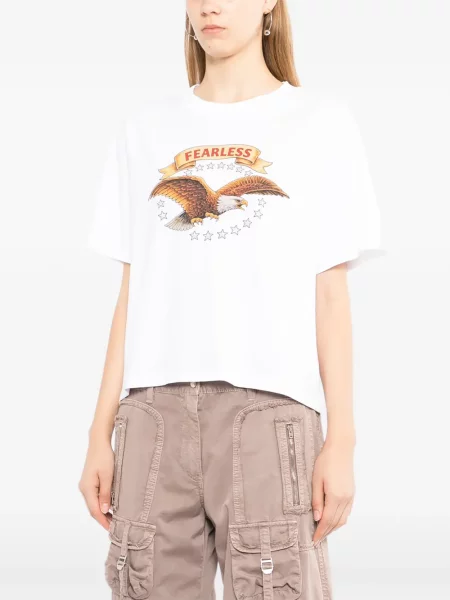 Tricou Melt cu imagine alb