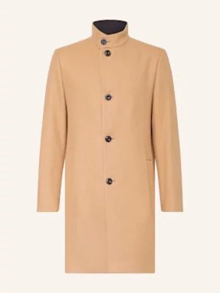 Hugo Vlněný Kabát Mintrax béžová