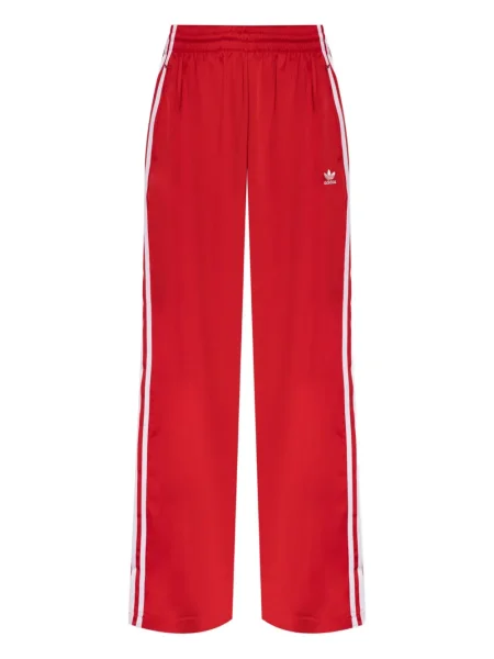 Pantaloni Adidas cu model leopard din jerseu roșu
