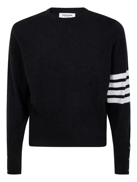 Pulover Thom Browne din cașmir gri