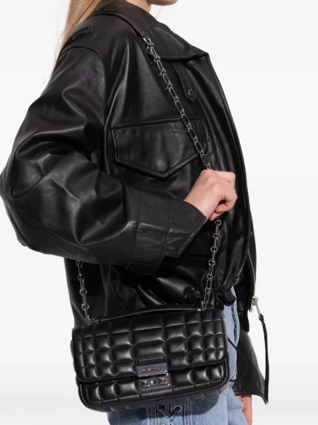 Portofel Michael Michael Kors din piele cu imagine negru