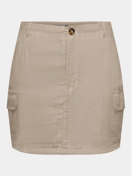 ONLY Fustă mini Malfy-Caro bej