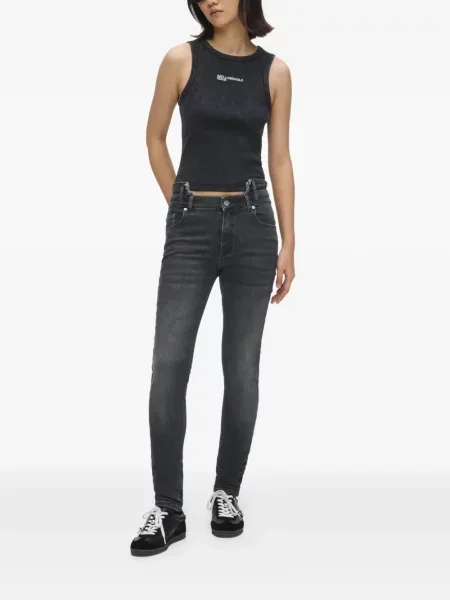 Κοκαλιάρης skinny τζιν Karl Lagerfeld Jeans γκρι
