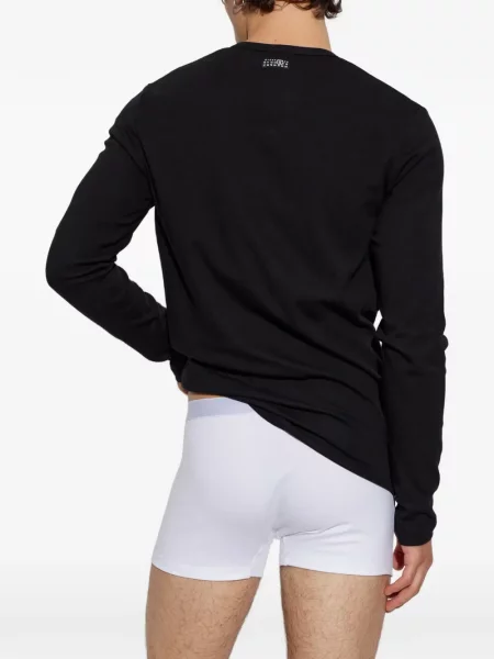 Μακρύς μπλούζα Mm6 Maison Margiela μαύρο
