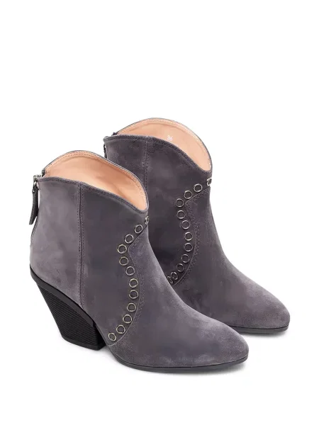 Botine Hogan din piele de căprioară gri
