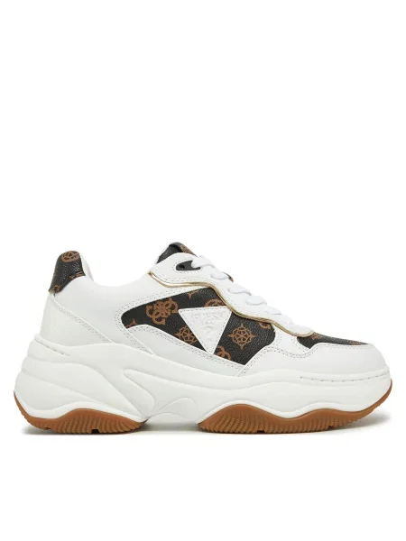 Sneakerși Guess alb