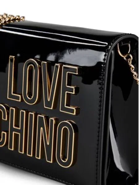Műbőr kézitáska Love Moschino fekete