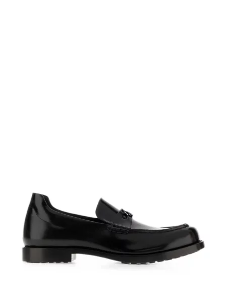 Pantofi loafer Balenciaga cu autograf negru