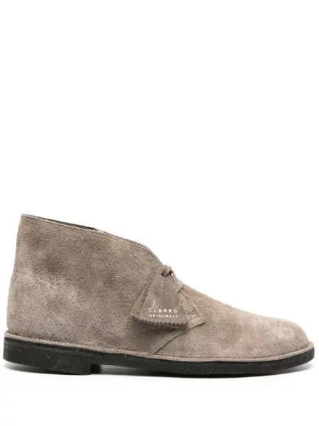 Ghete desert Clarks Originals din piele de căprioară gri