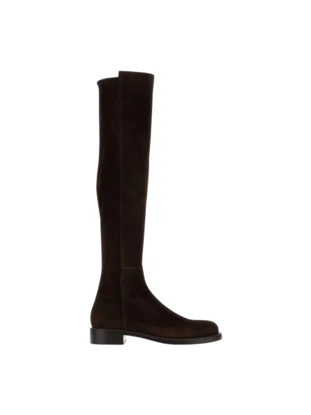 Muszkieterki Stuart Weitzman zamszowe brązowe