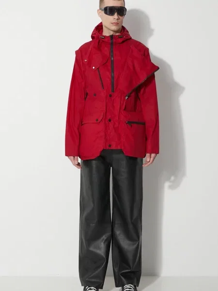 A-COLD-WALL* jacheta de Cargo Storm Jacket rosu de tranzitie