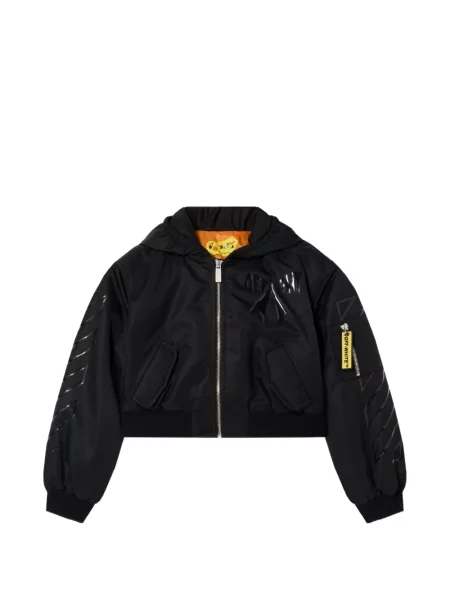 Яке тип бомбър Off-white бяло