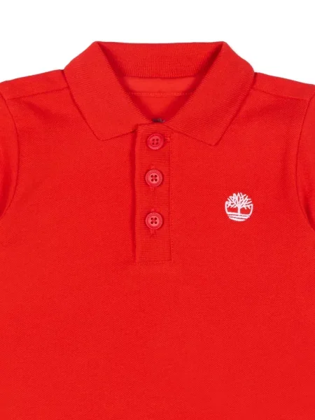Koszulka polo dziecięca Timberland czerwona
