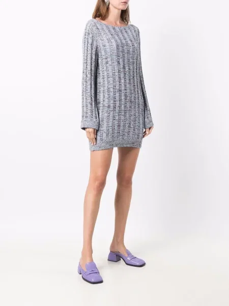 Rochie mini Missoni tricotate albastru