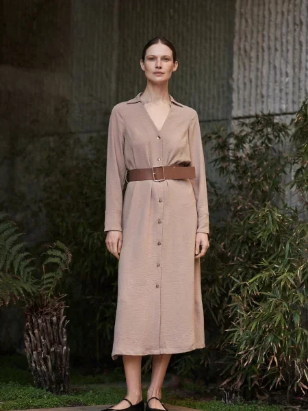 Midi obleka Marisse črna