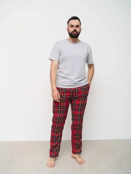HANDY WEAR Піжама Бавовна/поліестер червоний