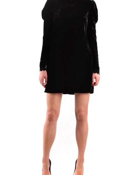 Mała mały sukienka mini Philosophy z długim rękawem czarna