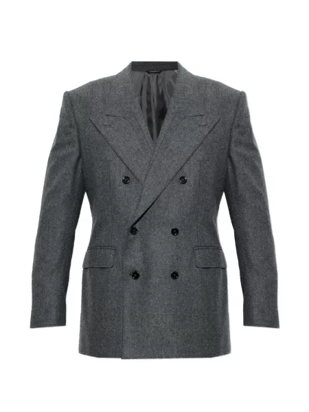 Sacou Dolce & Gabbana de lână cu două rânduri de nasturi gri