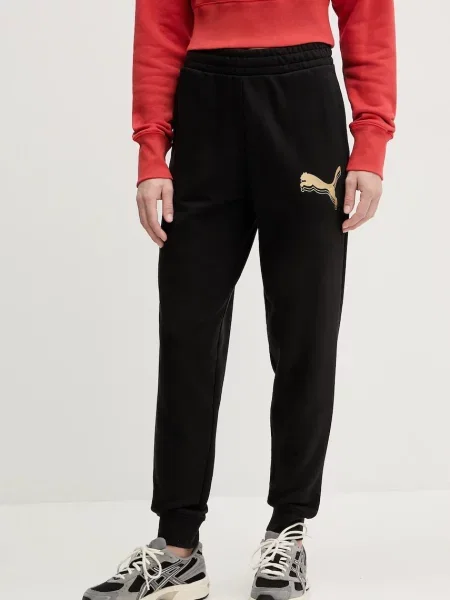 Puma Teplákové nohavice Ess Metallic čierna