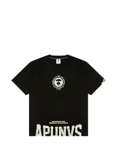 Tricou Aape By A Bathing Ape cu imagine negru