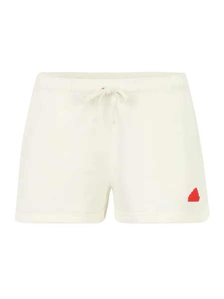 ADIDAS SPORTSWEAR Športne hlače rdeča bela