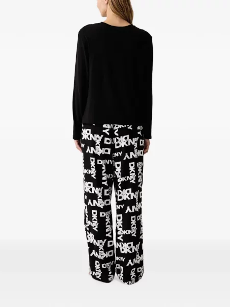 Pijamale Dkny cu imagine negru