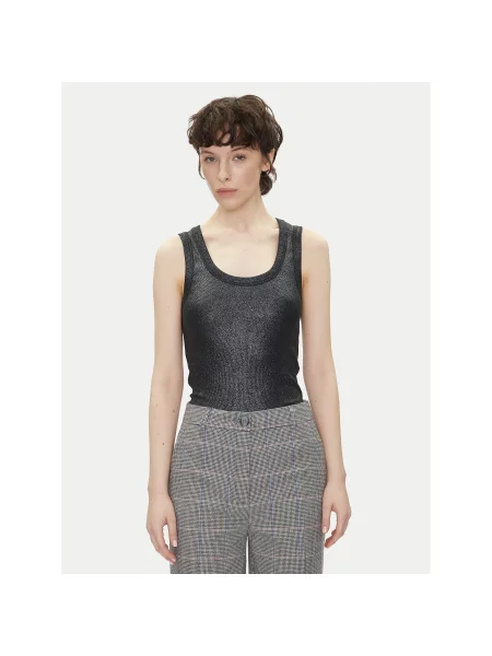 Pepe Jeans Top Lacey Slim Fit črna