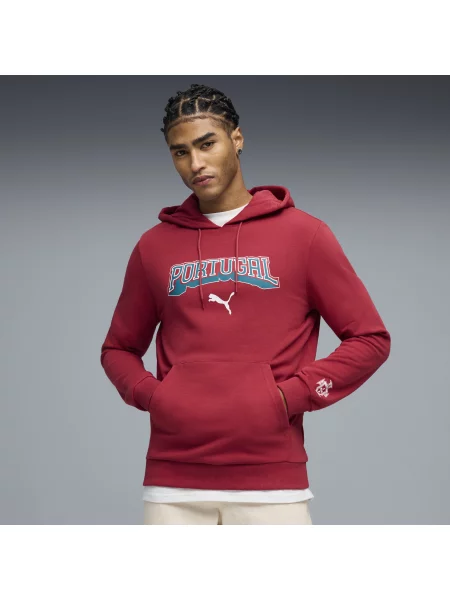 PUMA bluza z kapturem Portugalii ftblCulture Akcesoria S czerwony