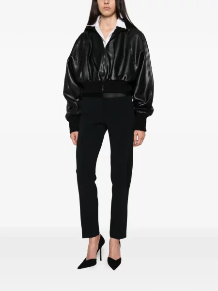 Pantaloni Ermanno Scervino din satin negru